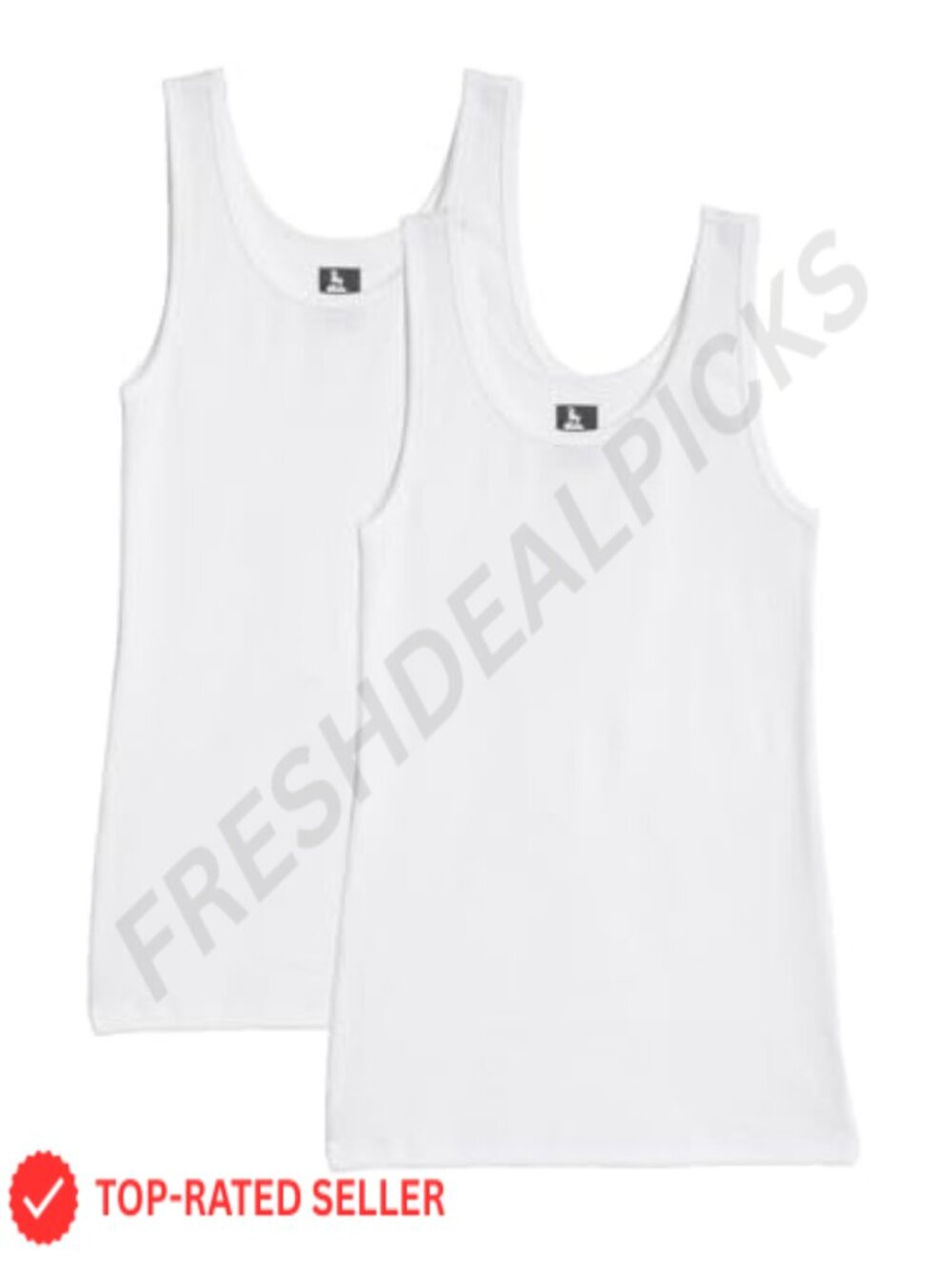 Slim Fit Scoop Neck Tank Top Cotton Modal Stretch Sleeveless Camisole